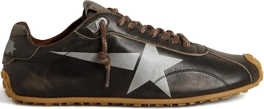 Golden Goose Marathon Speed leren sneakers met logoprint Bruin