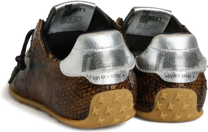 Golden Goose Marathon Speed leren sneakers met print Bruin - Foto 3