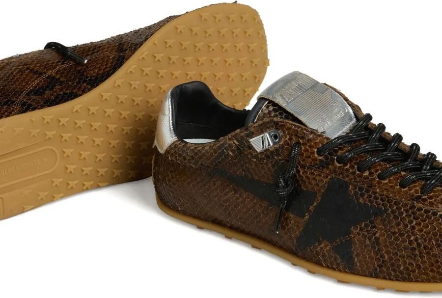 Golden Goose Marathon Speed leren sneakers met print Bruin - Foto 2