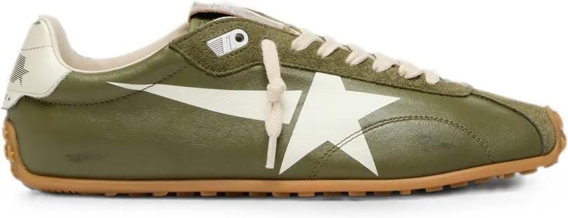 Golden Goose Marathon Speed leren sneakers met ster Groen
