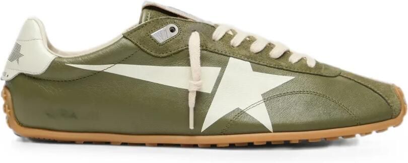 Golden Goose Marathon Speed leren sneakers met ster Groen