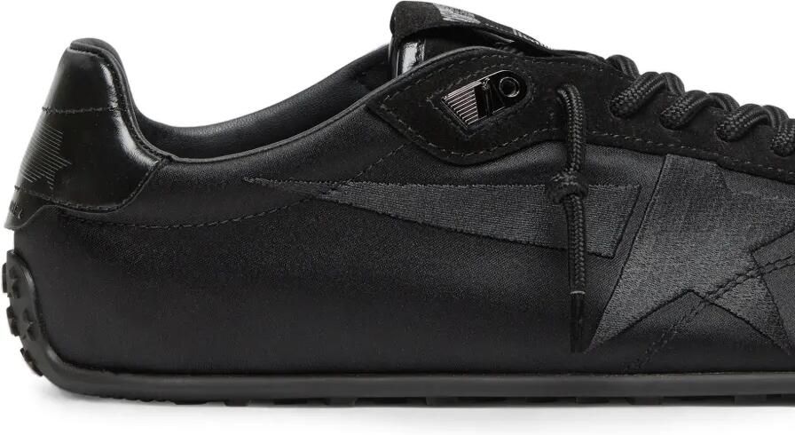 Golden Goose Marathon Speed satijnen suède sneakers met geborduurde ster Zwart - Foto 3