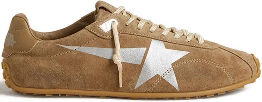 Golden Goose Marathon Speed sneakers met suède ster Bruin