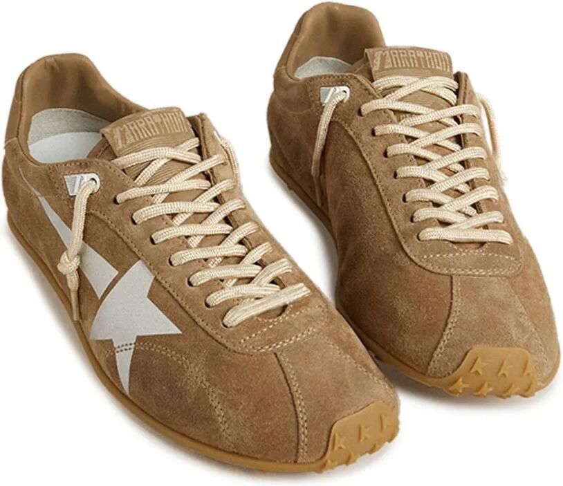 Golden Goose Marathon Speed sneakers met suède ster Bruin - Foto 2