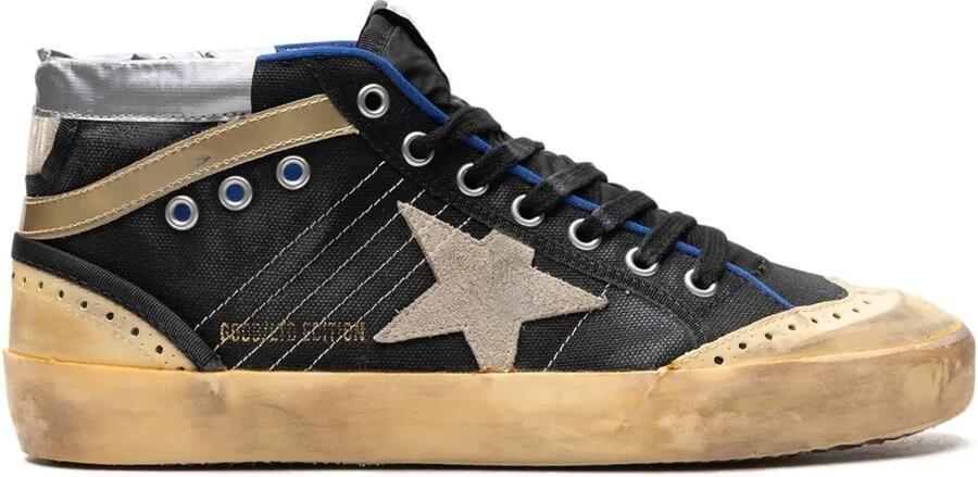 Golden Goose Mid Star "Black Ice Vanilla Gold" sneakers Zwart