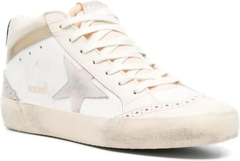 Golden Goose Mid Star "Light Grey Gold" sneakers Wit - Foto 3