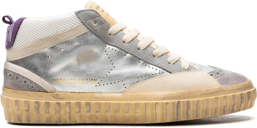 Golden Goose Mid Star "Silver Silver Sconce Purple" sneakers Zilver