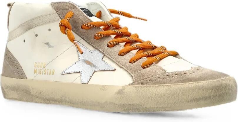 Golden Goose Mid Star sneakers met gerafeld effect Beige - Foto 5