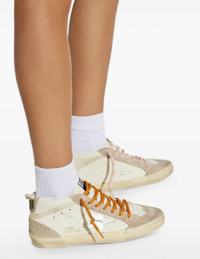 Golden Goose Mid Star sneakers met gerafeld effect Beige - Foto 2