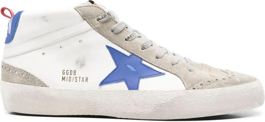 Golden Goose Mid Star sneakers Wit