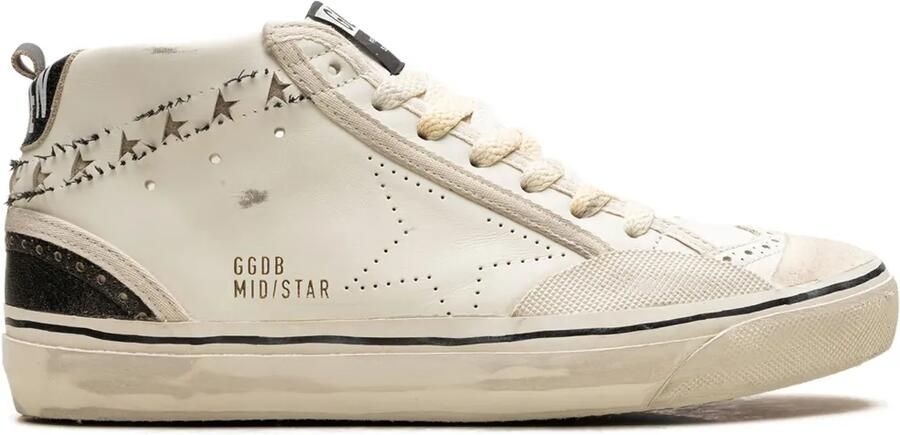 Golden Goose Mid Star "White Black" sneakers Wit