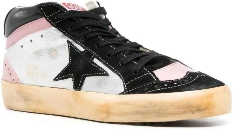 Golden Goose Mid Star WMNS "Black Silver Pink" sneakers Zilver - Foto 3