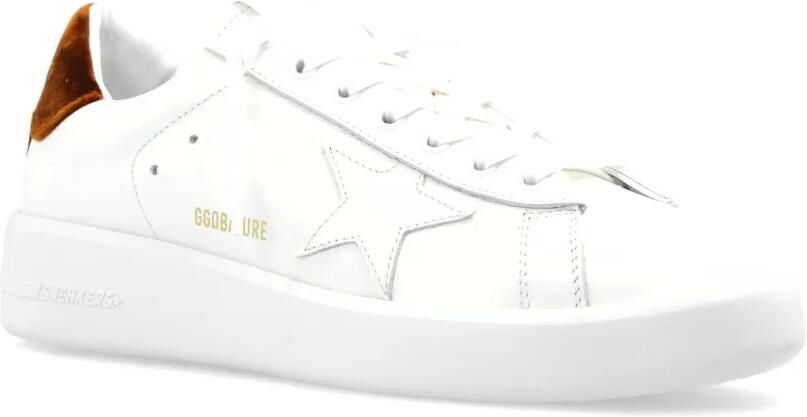 Golden Goose Purestar leren sneakers met applicatie Wit