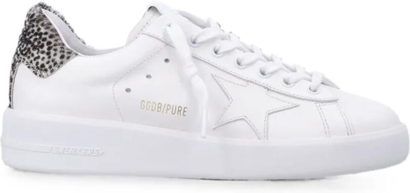 Golden Goose Purestar sneakers met luipaard-print Wit