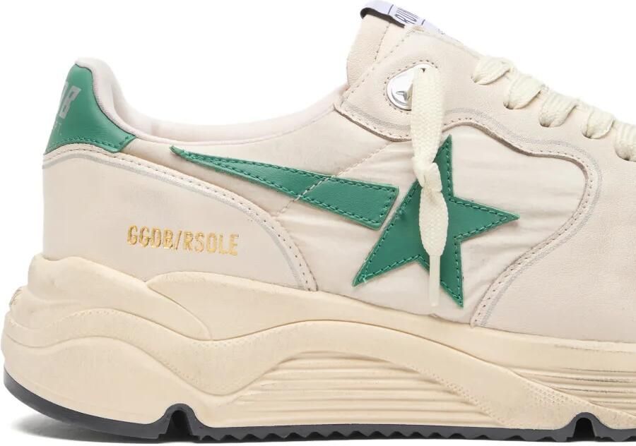 Golden Goose Running Sole nylon en leren sneakers met leren ster Wit - Foto 3