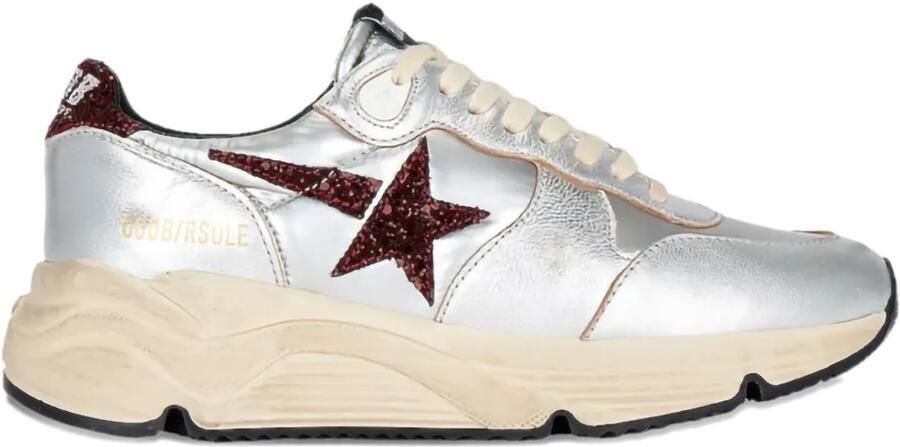 Golden Goose Running Sole "Silver Bordeaux" sneakers Grijs