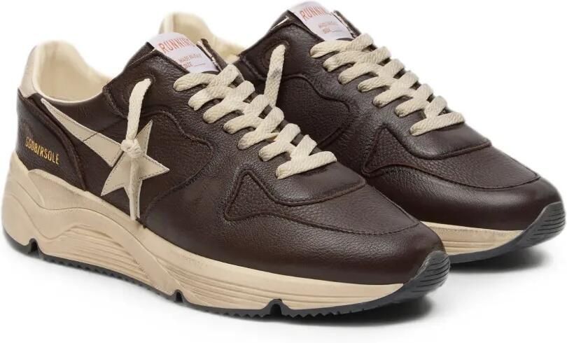 Golden Goose Running Sole sneakers met leren bovenkant en ster Bruin - Foto 4