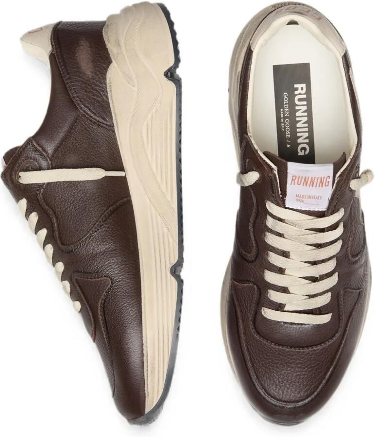 Golden Goose Running Sole sneakers met leren bovenkant en ster Bruin - Foto 2