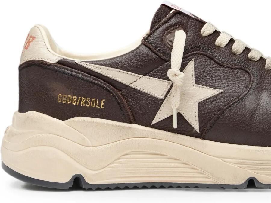 Golden Goose Running Sole sneakers met leren bovenkant en ster Bruin - Foto 3