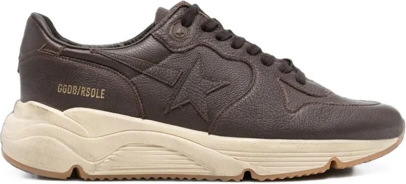 Golden Goose Running Sole sneakers met ster Bruin