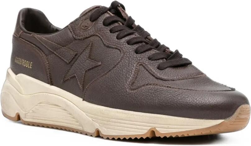 Golden Goose Running Sole sneakers met ster Bruin - Foto 3