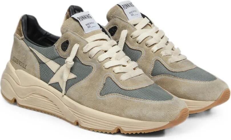 Golden Goose Running Sole sneakers met witte ster en hiellus Beige