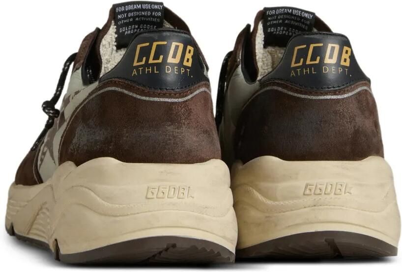 Golden Goose Running Sole suède sneakers Bruin