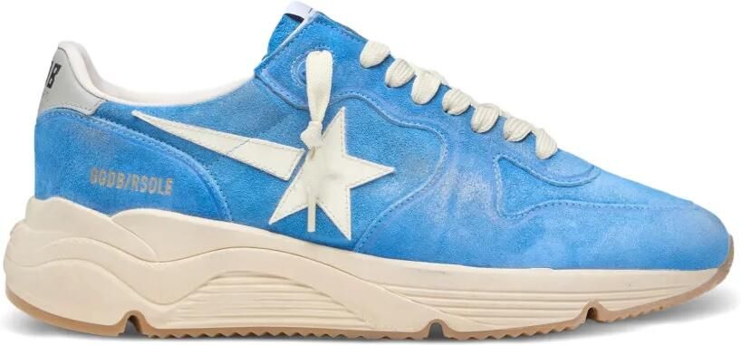 Golden Goose Running Sole suède sneakers met ster Blauw - Foto 4
