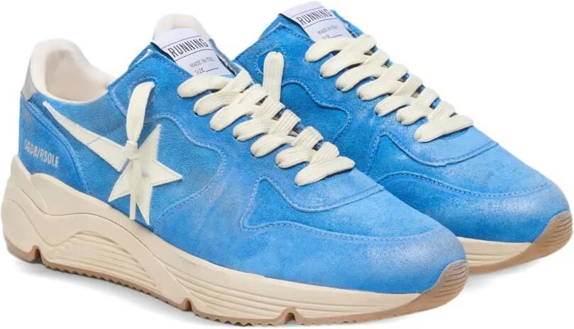 Golden Goose Running Sole suède sneakers met ster Blauw - Foto 3