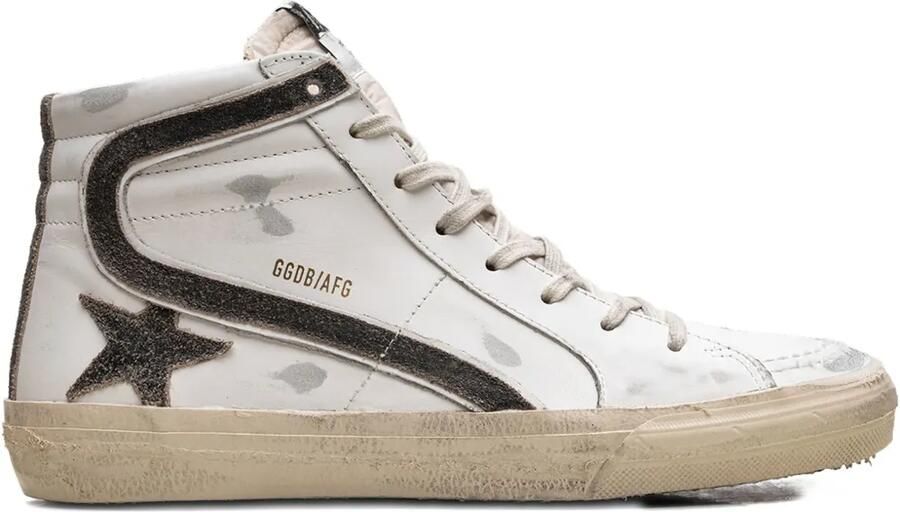Golden Goose Slide leren sneakers Wit
