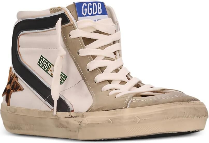 Golden Goose Slide sneakers met luipaard-print Wit - Foto 4