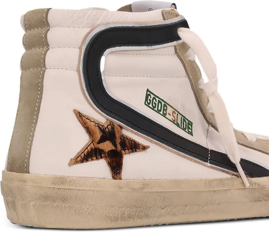 Golden Goose Slide sneakers met luipaard-print Wit - Foto 2