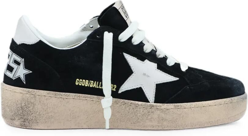Golden Goose Sneakers met gerafeld effect en sterpatch Zwart