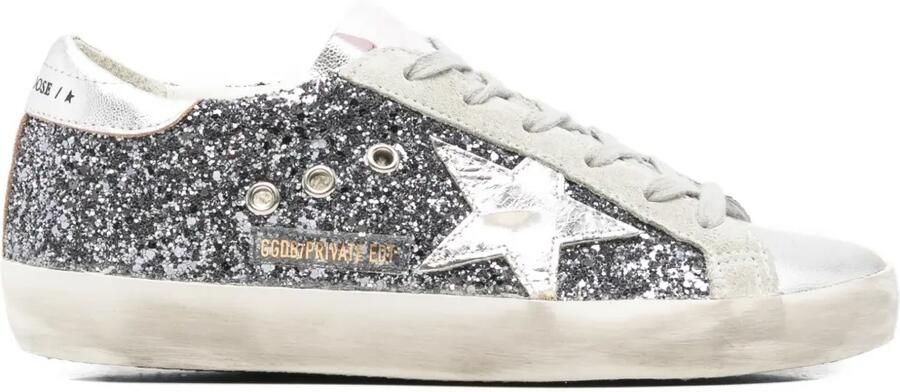Golden Goose Sneakers met sterpatroon Zwart