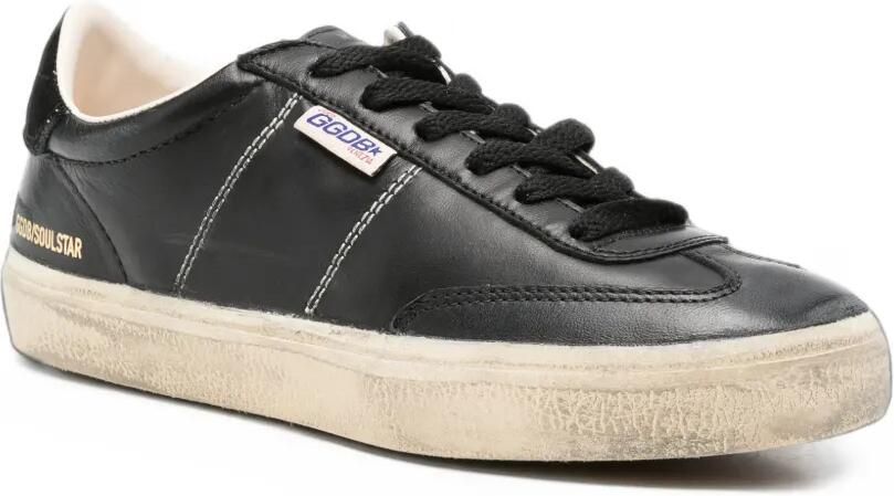 Golden Goose Soul-Star nappa leather sneakers Zwart - Foto 2
