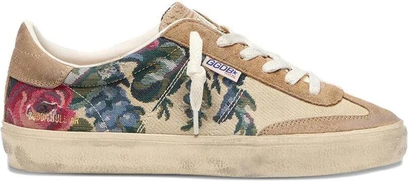 Golden Goose Soul-Star sneakers met bloemenprint Beige