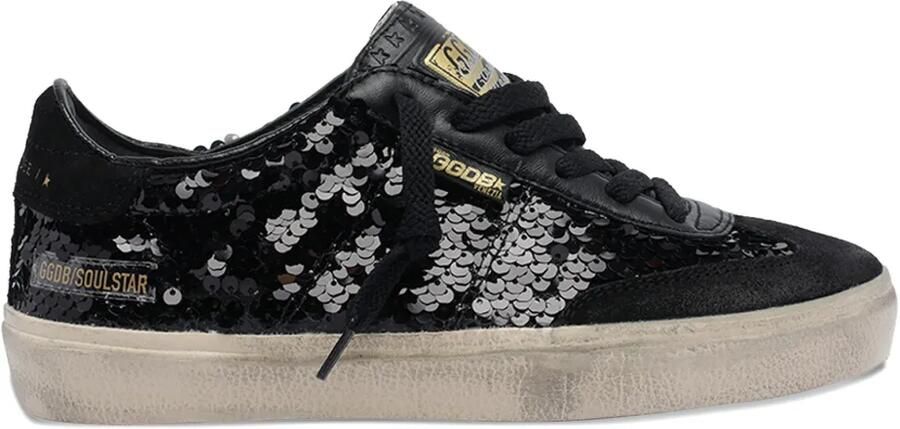 Golden Goose Soul Star sneakers met pailletten Zwart