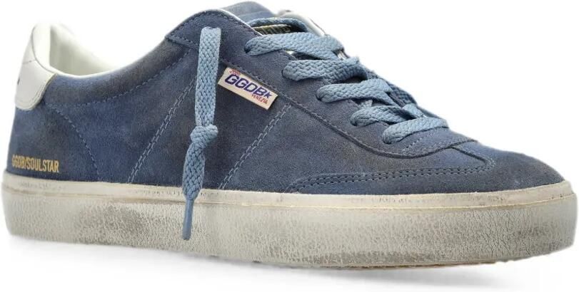 Golden Goose Soul Star suède sneakers Blauw - Foto 4