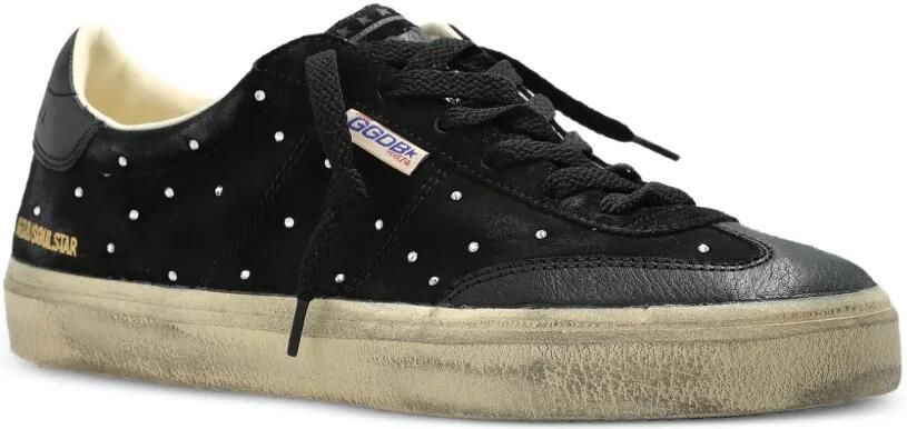 Golden Goose Soul Star suède sneakers met zilveren Swarovski Zwart - Foto 5