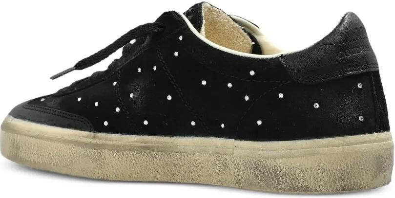 Golden Goose Soul Star suède sneakers met zilveren Swarovski Zwart - Foto 4