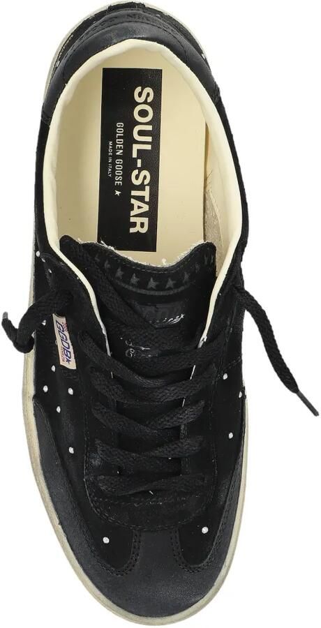 Golden Goose Soul Star suède sneakers met zilveren Swarovski Zwart - Foto 3