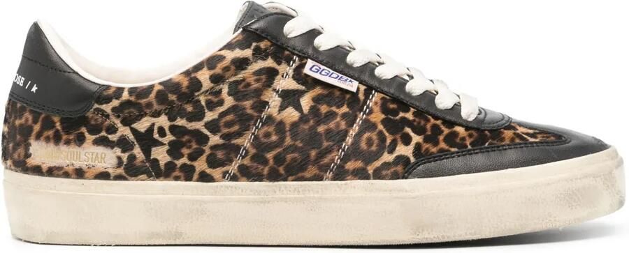 Golden Goose Soul Star suède sneakers Zwart