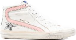 Golden Goose Star Slide sneakers met glitters Wit
