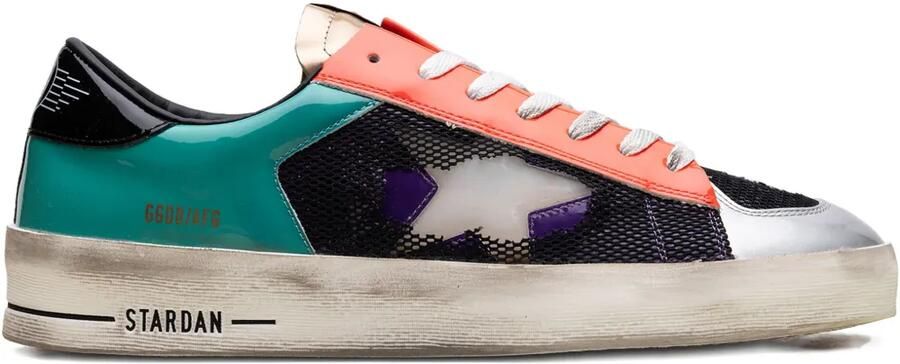 Golden Goose Stardan LAB lakleren en mesh sneakers met ster Zwart