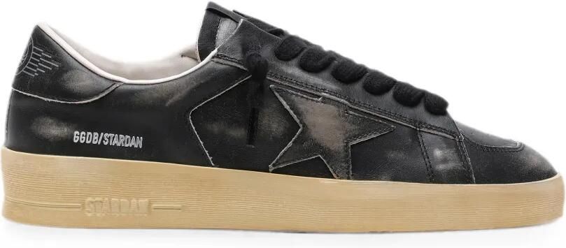 Golden Goose Stardan leren sneakers met ster Zwart
