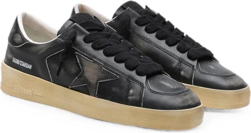 Golden Goose Stardan leren sneakers met ster Zwart - Foto 4