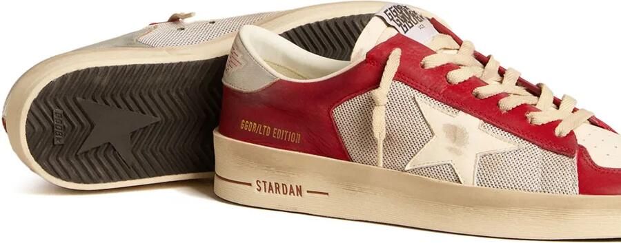 Golden Goose Stardan leren sneakers Rood - Foto 4