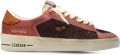 Golden Goose Stardan roze suède sneakers met beige ster - Roze