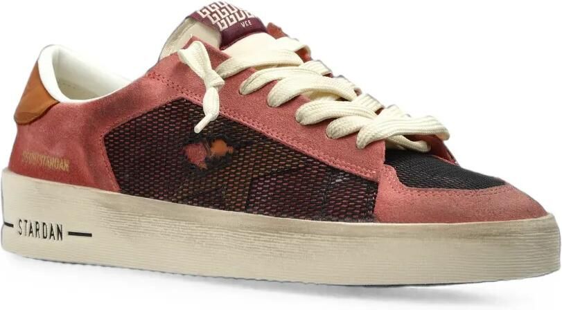 Golden Goose Stardan roze suède sneakers met beige ster - Foto 4