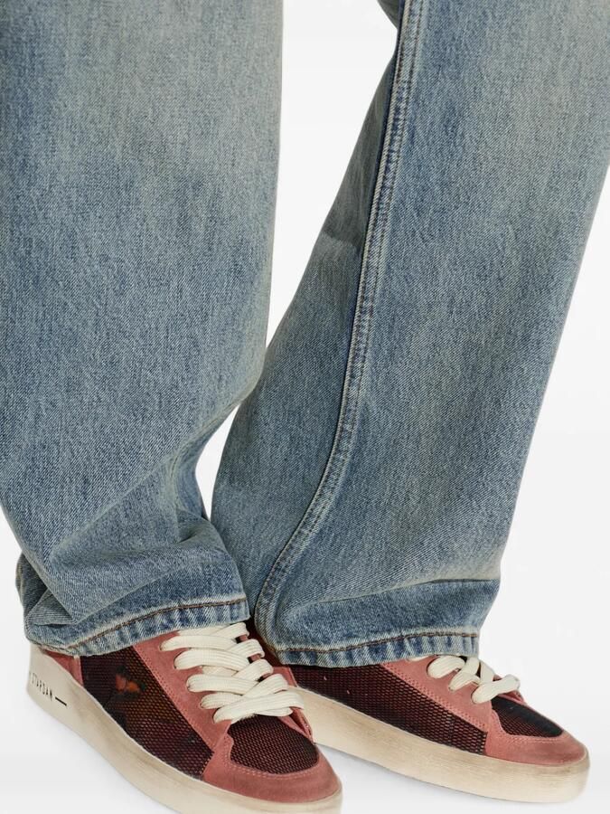 Golden Goose Stardan roze suède sneakers met beige ster - Foto 2